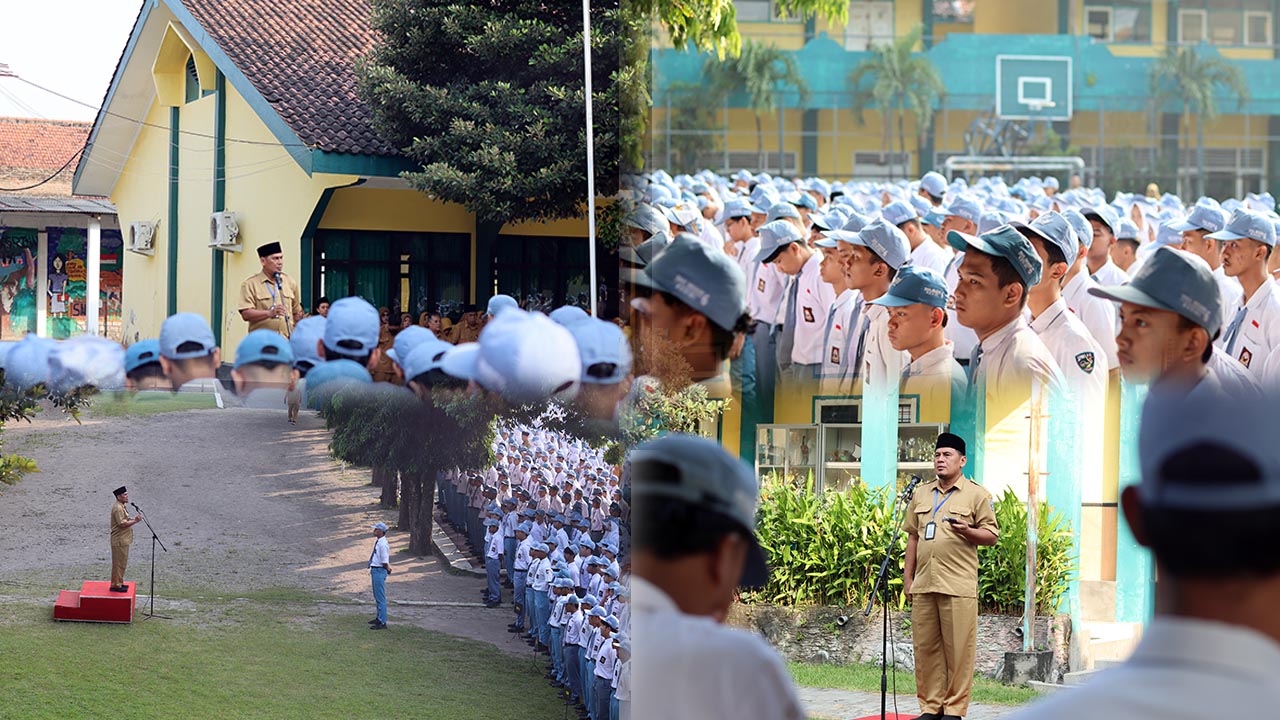 Gambar 🇮🇩 SMA Negeri 6 Kota Kediri Laksanakan Upacara Bendera, Kepala Sekolah Tekankan Pentingnya Kedisiplinan